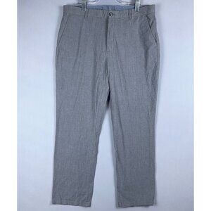 Calvin Klein Dress Pants Mens Size 36X32 Straight Fit Stretch Gray